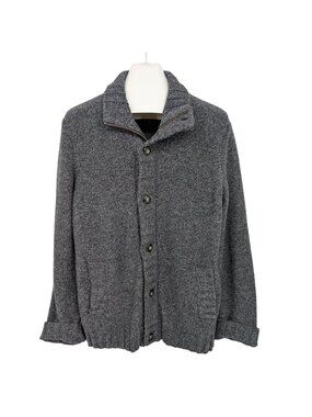 GAP Chunky Knit Cardigan Jacket Zip Up Minimalist Y2K Normcore Capsule Medium